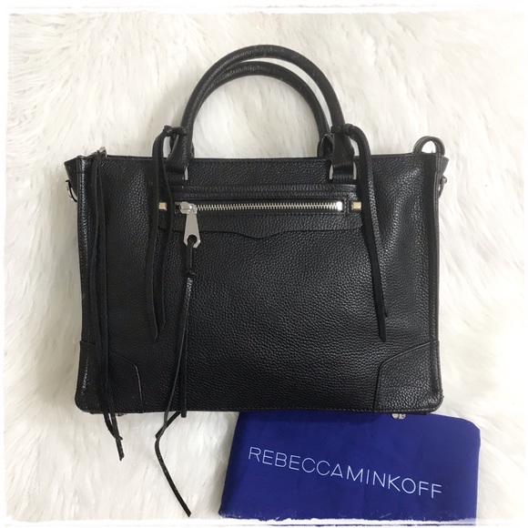 regan satchel tote black